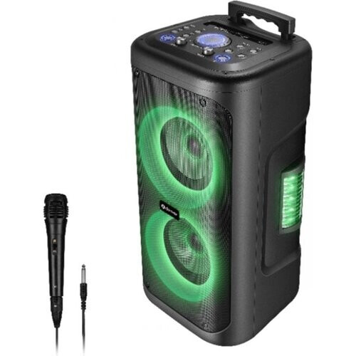 Tweedekans Denver Karaoke Set Incl. Microfoon - Discolichten - Bluetooth Speaker Party Box - Micro SD / USB / AUX - TSP353 Tweedehands
