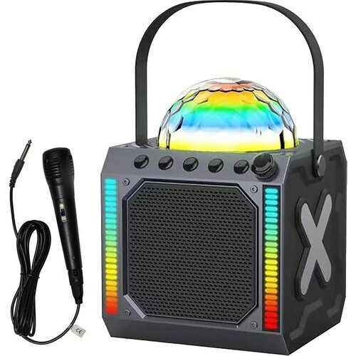 Tweedekans Denver Karaoke Set Kinderen & Volwassenen - Discolichten - Bluetooth - Incl. Microfoon - Speaker Party Box - Partybox - BTM618 Tweedehands