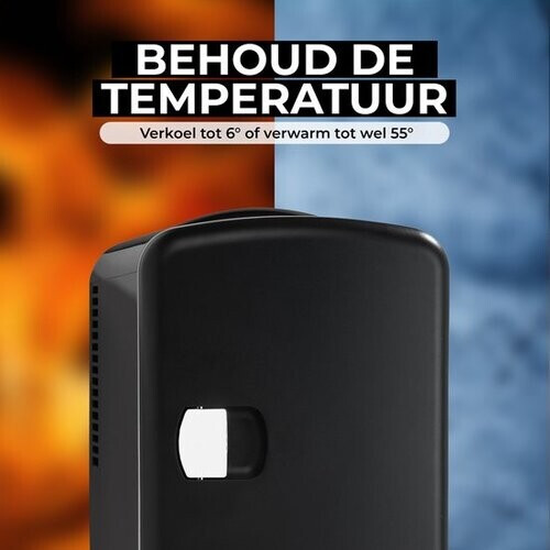 Tweedekans Denver Koelkast - Koelen & Verwarmen - Tot. 6°C - Max. 55°C - 4L - 12V - 22.7 x 17.5 x 25.5cm - Zwart Tweedehands
