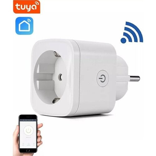 Tweedekans Denver Slimme Stekker met Energiemeter - Randaarde - Tijdschakelaar - Smart plug - TUYA - Werkt met Amazon Alexa en Google Home - WiFi - Voor iOS en Android - SHP102 Tweedehands