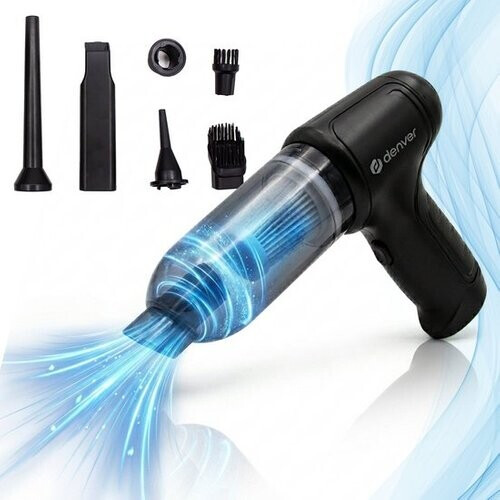 Tweedekans Denver Stofzuiger - Kruimeldief - Auto stofzuiger - Air Duster - 6 opzetstukken - Zuigen en blazen - Handstofzuiger - Stofreiniger - HVC45 Tweedehands