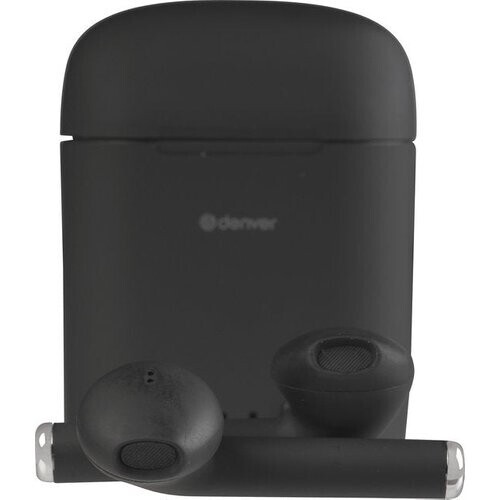 Tweedekans Denver TWE-46 - Earbuds - Wireless - Draadloos Oordopjes - Bluetooth - met oplaad case - handsfree - sporten - headset - In-ear - Bluetooth 5.0 - Zwart Tweedehands