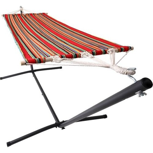 Tweedekans Detex Hangmat Incl. Metalen Frame - Veerkrachtig Robuust - Rood Tweedehands