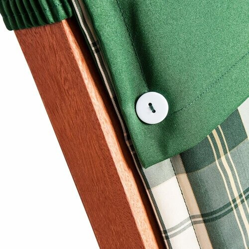 Tweedekans Detex Tuinstoel Kussens Vanamo \u2013 6 Stuks Weerbestendig \u2013 Groen Wit Tweedehands