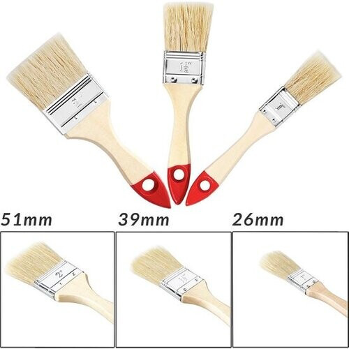 Tweedekans Deuba 15-delige kwasten set -Voordeelset 3 soorten -Verfkwasten - Schilderskwast Tweedehands