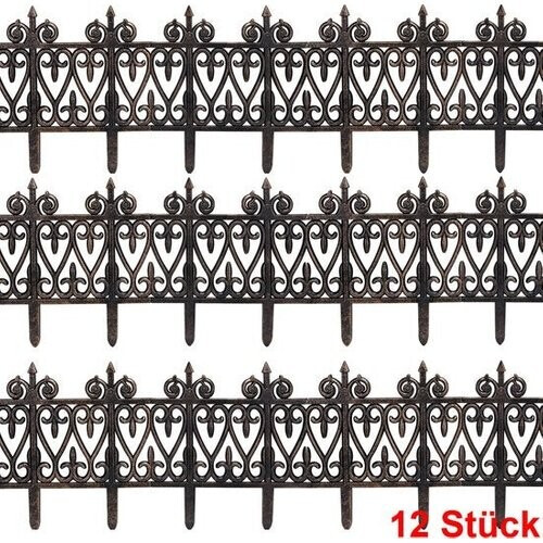 Tweedekans Deuba Borderrand Kunststof – 12 Stuks = 380cm UV-bestendig - Bruin Tweedehands