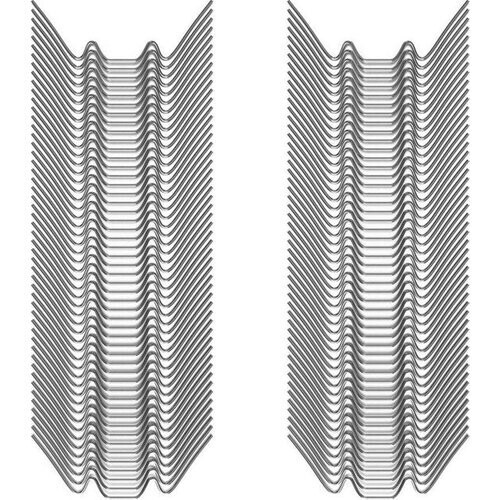 Tweedekans Deuba Kasklemmen RVS - 100 stuks – Afmeting 85 x 30 x 1,5 mm – Zilver Tweedehands