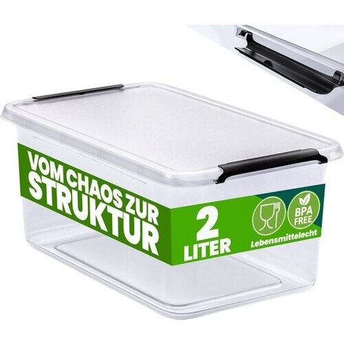 Tweedekans DEUBA Opbergbox - 2l BPA Vrij Stapelbaar - 20x15x12cm Tweedehands