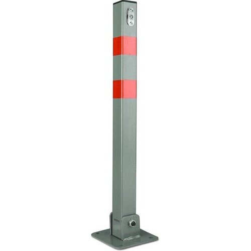 Tweedekans Deuba Parkeerpaal – Staal Incl. Sleutels 65,5x5cm - Grijs Tweedehands