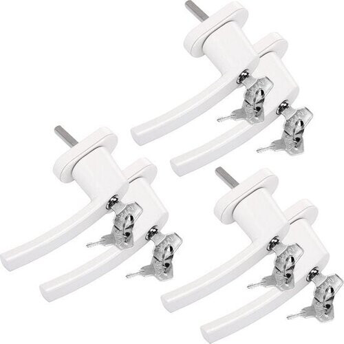 Tweedekans Deuba Raamsluiting 6x Raamkruk Afsluitbaar Kinderslot Wit Tweedehands