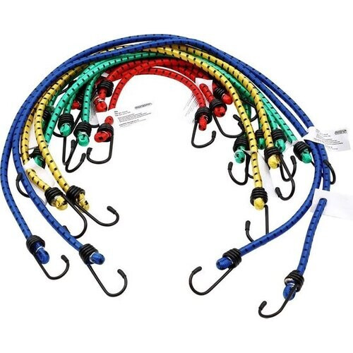 Tweedekans Deuba Rubberen Bagagespin- 12 Stuks met Haken 30-95 cm x 8 mm Ø Tweedehands