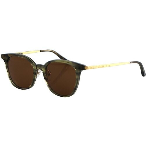 Tweedekans Dick Moby Athene Zonnebril - Duurzaam Biologisch Acetaat - UV400 ZEISS Lenzen - Green Leaves Tweedehands