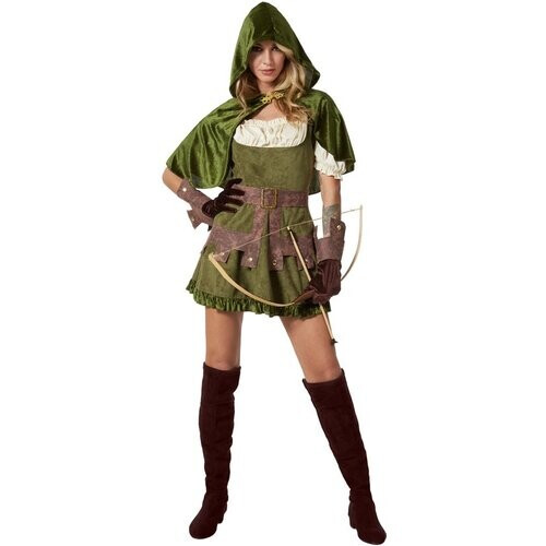 Tweedekans dressforfun - dameskostuum Robin Hood - Bewaker van het Bos - M - Verkleedkleding carnaval - Halloween - Verkleden - Feestkleding - Carnavalskleding - Feest - Partykleding Tweedehands