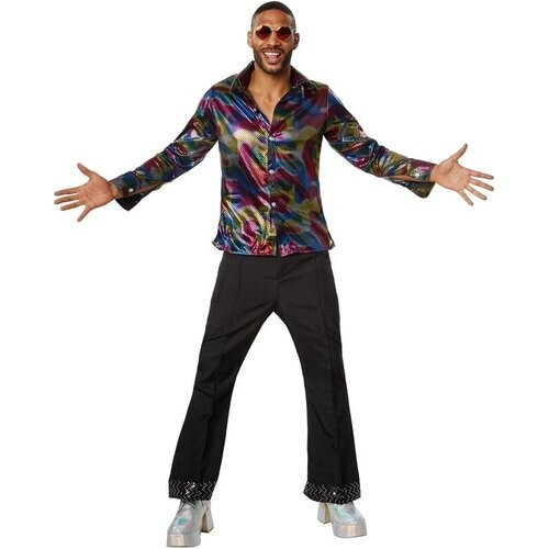 Tweedekans Dressforfun Disco king L - verkleedkleding kostuum halloween verkleden feestkleding carnavalskleding carnaval feestkledij partykleding - 302167 Tweedehands