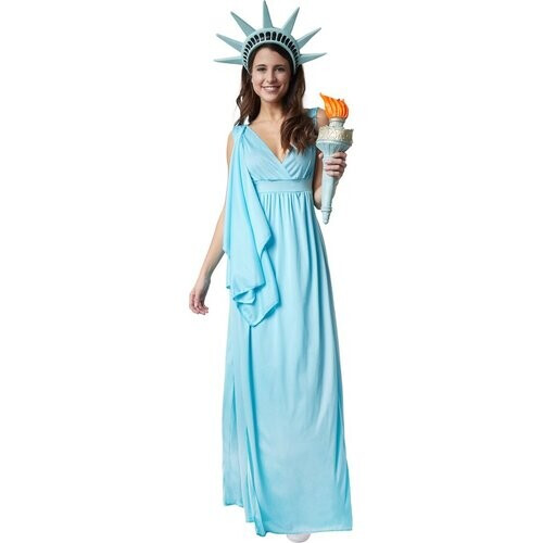 Tweedekans Dressforfun Godin der vrijheid L - verkleedkleding kostuum halloween verkleden feestkleding carnavalskleding carnaval feestkledij partykleding - 302520 Tweedehands