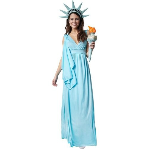 Tweedekans Dressforfun Godin der vrijheid M - verkleedkleding kostuum halloween verkleden feestkleding carnavalskleding carnaval feestkledij partykleding - 302519 Tweedehands
