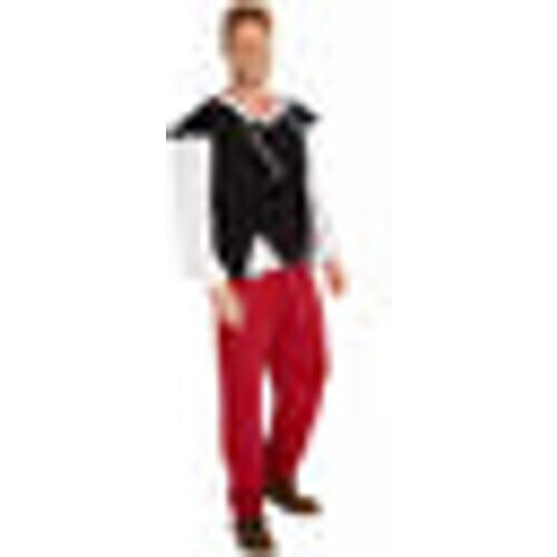 Tweedekans DressForFun Herbergier Kostuum Middeleeuwen – Voorzien Van Gilet Met Rijgkoord En Comfortabele Broek En Shirt Met Lange Mouwen – For Carnaval En Themafeesten – Zwart Polyester – Maat L Tweedehands