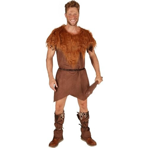 Tweedekans dressforfun - Jager uit het stenen tijdperk M - verkleedkleding kostuum halloween verkleden feestkleding carnavalskleding carnaval feestkledij partykleding - 301345 Tweedehands