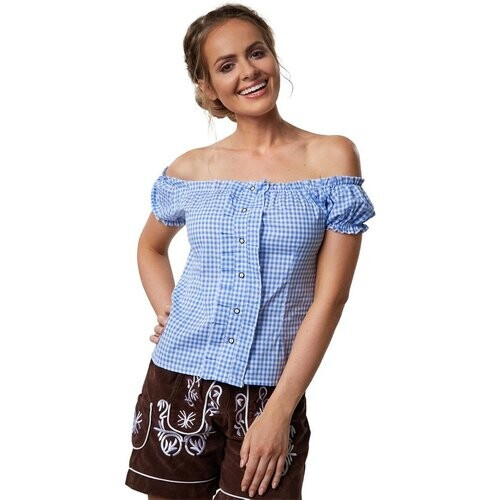 Tweedekans Dressforfun Kostuumblouse Rosi M - verkleedkleding kostuum halloween verkleden feestkleding carnavalskleding carnaval feestkledij partykleding - 303106 Tweedehands