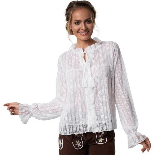 Tweedekans Dressforfun Kostuumblouse Susannerl M - verkleedkleding kostuum halloween verkleden feestkleding carnavalskleding carnaval feestkledij partykleding - 303201 Tweedehands