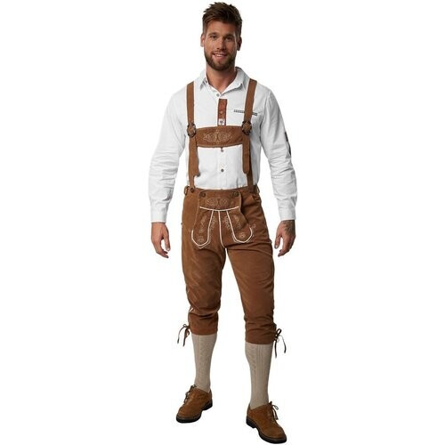 Tweedekans dressforfun - Lederhose Steigerwald XXL - verkleedkleding kostuum halloween verkleden feestkleding carnavalskleding carnaval feestkledij partykleding - 302839 Tweedehands