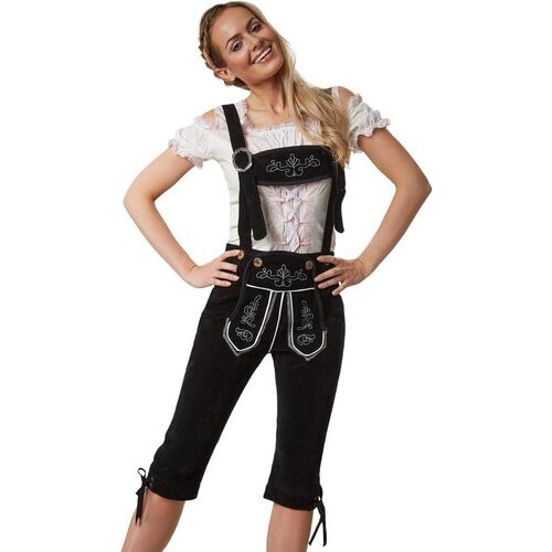 Tweedekans Dressforfun Lederhose Tegernsee XL - verkleedkleding kostuum halloween verkleden feestkleding carnavalskleding carnaval feestkledij partykleding - 302818 Tweedehands