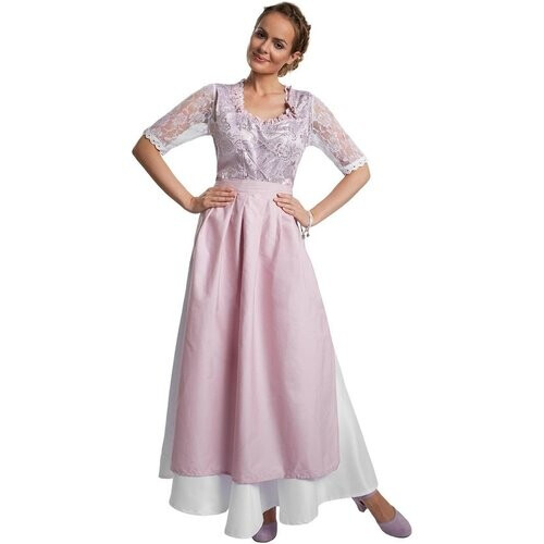 Tweedekans Dressforfun Maxi-Dirndl Neuschwanstein model 2 S - verkleedkleding kostuum halloween verkleden feestkleding carnavalskleding carnaval feestkledij partykleding - 304645 Tweedehands