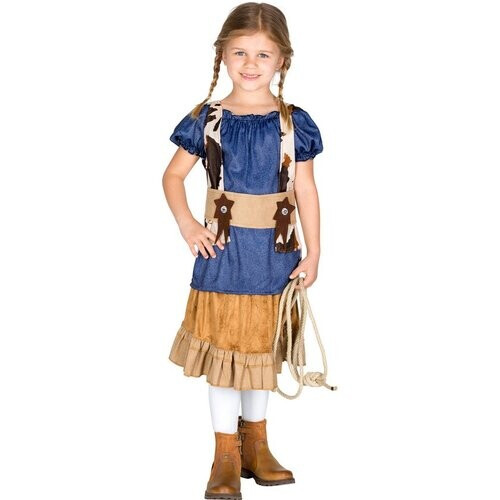Tweedekans Dressforfun meisjeskostuum cowgirl Wynonna 152 (12-14j) - verkleedkleding kostuum halloween verkleden feestkleding carnavalskleding carnaval feestkledij partykleding - 300544 Tweedehands