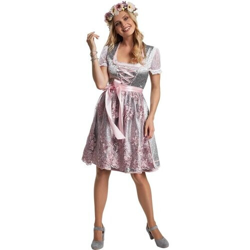Tweedekans Dressforfun Mini-Dirndl Sonthofen model 2 S - verkleedkleding kostuum halloween verkleden feestkleding carnavalskleding carnaval feestkledij partykleding - 304660 Tweedehands