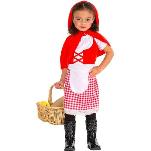 Tweedekans Dressforfun mooi kinderkostuum Roodkapje 116 (5-7y) - verkleedkleding kostuum halloween verkleden feestkleding carnavalskleding carnaval feestkledij partykleding - 300013 Tweedehands