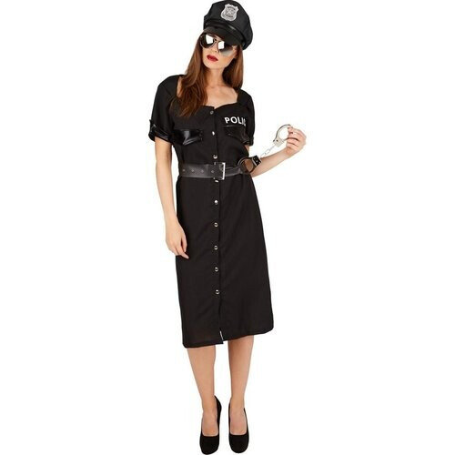 Tweedekans dressforfun - Politieagente XL - verkleedkleding kostuum halloween verkleden feestkleding carnavalskleding carnaval feestkledij partykleding - 301407 Tweedehands