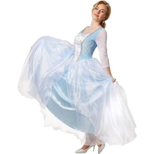 Tweedekans Dressforfun Sierlijke prinsessenjurk Cinderella M - verkleedkleding kostuum halloween verkleden feestkleding carnavalskleding carnaval feestkledij partykleding - 301884 Tweedehands