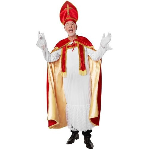 Tweedekans Dressforfun Sinterklaas - Sint-Niklaas in klassieke kleuren L - verkleedkleding kostuum halloween verkleden feestkleding carnavalskleding carnaval feestkledij partykleding - 303455 Tweedehands