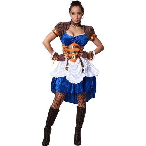 Tweedekans Dressforfun Steampunk avonturierster M - verkleedkleding kostuum halloween verkleden feestkleding carnavalskleding carnaval feestkledij partykleding - 302306 Tweedehands
