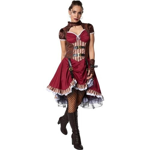 Tweedekans Dressforfun Steampunk edelvrouw S - verkleedkleding kostuum halloween verkleden feestkleding carnavalskleding carnaval feestkledij partykleding - 302295 Tweedehands