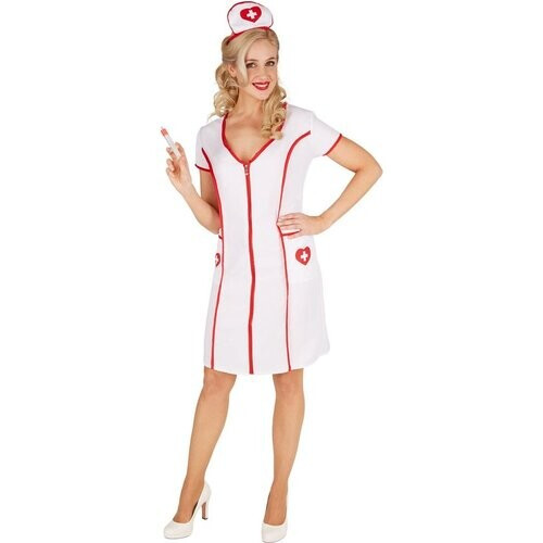 Tweedekans dressforfun - Verpleegster S - verkleedkleding kostuum halloween verkleden feestkleding carnavalskleding carnaval feestkledij partykleding - 301414 Tweedehands