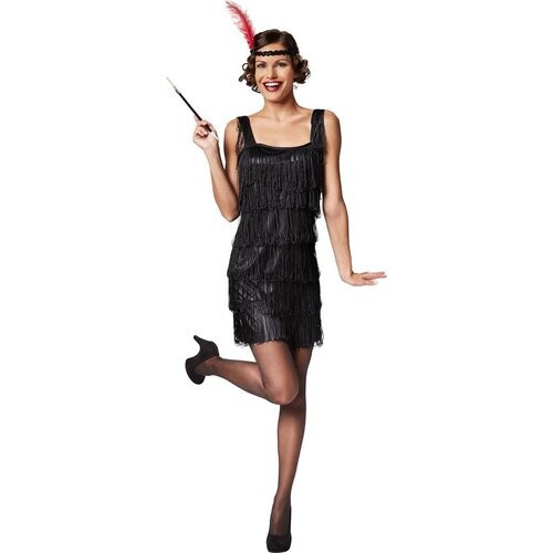 Tweedekans Dressforfun Vrouwenkostuum charleston L - verkleedkleding kostuum halloween verkleden feestkleding carnavalskleding carnaval feestkledij partykleding - 301582 Tweedehands
