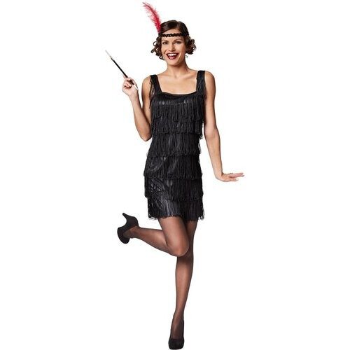 Tweedekans dressforfun - Vrouwenkostuum charleston M - verkleedkleding kostuum halloween verkleden feestkleding carnavalskleding carnaval feestkledij partykleding - 301581 Tweedehands