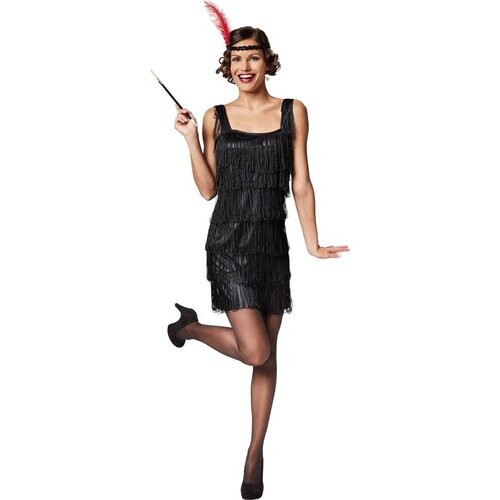 Tweedekans Dressforfun Vrouwenkostuum charleston XXL - verkleedkleding kostuum halloween verkleden feestkleding carnavalskleding carnaval feestkledij partykleding - 301584 Tweedehands