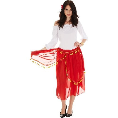 Tweedekans Dressforfun vrouwenkostuum gypsy XXL - verkleedkleding kostuum halloween verkleden feestkleding carnavalskleding carnaval feestkledij partykleding - 301009 Tweedehands