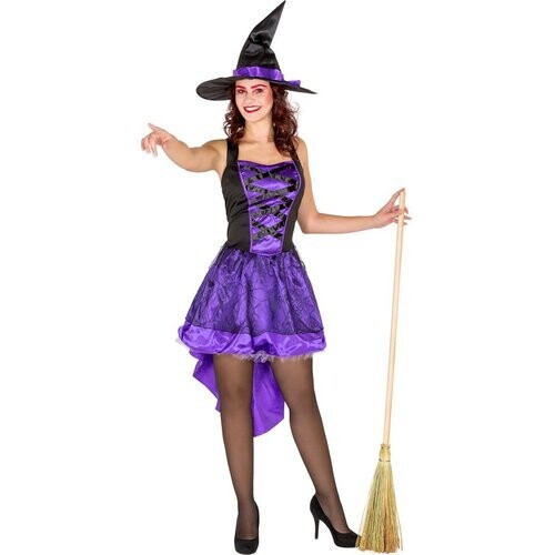 Tweedekans dressforfun - vrouwenkostuum sexy heksenkleed XL - verkleedkleding kostuum halloween verkleden feestkleding carnavalskleding carnaval feestkledij partykleding - 300085 Tweedehands
