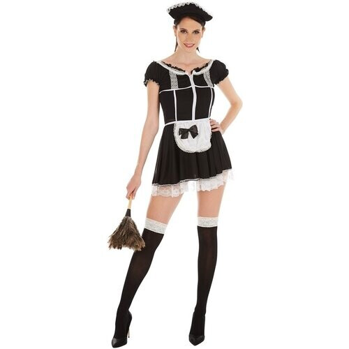 Tweedekans Dressforfun vrouwenkostuum sexy kamermeisje M - verkleedkleding kostuum halloween verkleden feestkleding carnavalskleding carnaval feestkledij partykleding - 301056 Tweedehands