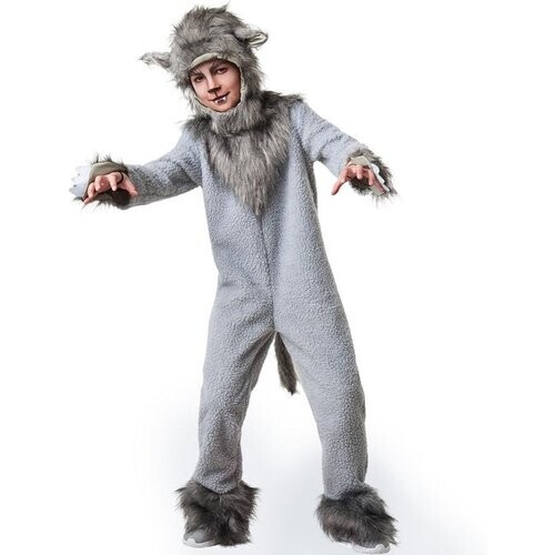 Tweedekans dressforfun - Wolfje wildebras 128 (7-8y) - verkleedkleding kostuum halloween verkleden feestkleding carnavalskleding carnaval feestkledij partykleding - 302483 Tweedehands