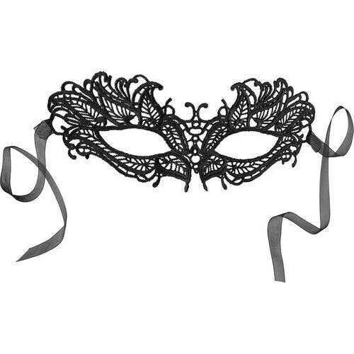 Tweedekans Dressforfun Zwart kanten masker vlinder - verkleedkleding kostuum halloween verkleden feestkleding carnavalskleding carnaval feestkledij partykleding - 303519 - Onesize Tweedehands