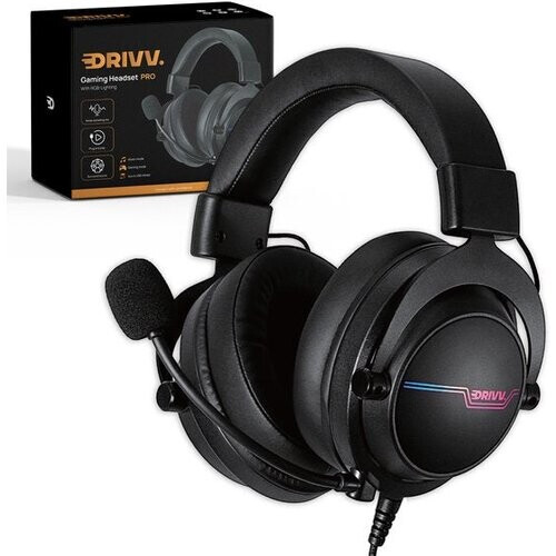 Tweedekans Drivv. PRO Gaming Headset met Microfoon - Game Headset - Geschikt voor PS4, PS5, Xbox One, Xbox Series en PC - Gaming Koptelefoon Tweedehands
