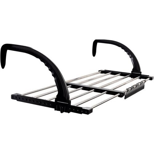 Tweedekans Duna Uitschuifbaar Hangdroogrek – 5 Meter Drooglengte – Voor Deur, Balkon, Radiator of Trapleuning – Met Inklapbare Haakjes en Sokkenrekje – Ruimtebesparend Wanddroogrek Tweedehands