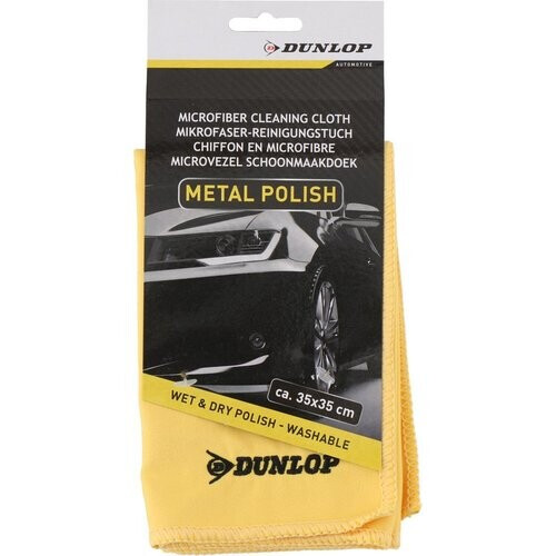 Tweedekans Dunlop Auto poetsen microvezeldoek - voor autolak/metaal - schoonmaakdoek - 35x35 cm - auto wassen - Schoonmaakproducten Tweedehands