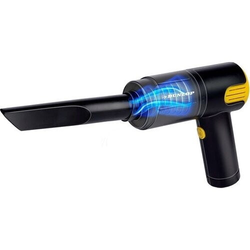 Tweedekans Dunlop Auto Stofzuiger - 12V Aansteker Aansluiting - Nat en Droog - Spleet- en Borstelmondstuk - 3 Meter Kabel - Auto Accessories - Zwart/Geel Tweedehands