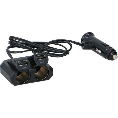 Tweedekans Dunlop Dubbele Verdeelstekker - 12 en 24 V - 2 x USB Tweedehands