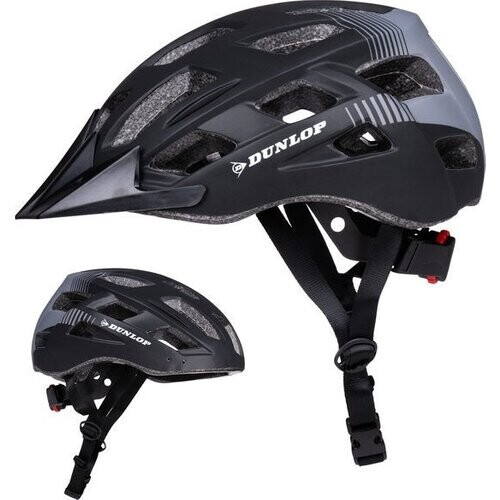 Tweedekans Dunlop Mountainbike Helm - Maat L - Verstelbaar 58-61cm - LED Verlichting - Zwart Tweedehands